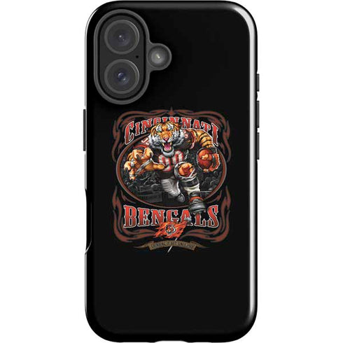 Liquid Blue NFL Cincinnati Bengals Running Back iPhone 16 Impact Case